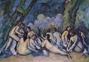 Paul Cezanne Bathing Women painting
